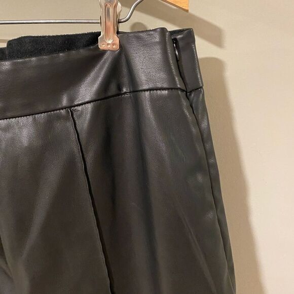 Asos Design Size 12 Tall High-waisted Faux‎ Leather Pants - Picture 5 of 6